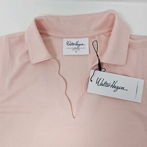 Walter Hagen Clubhouse Women's Sleeveless Golf Polo Top Pink Medium NWT